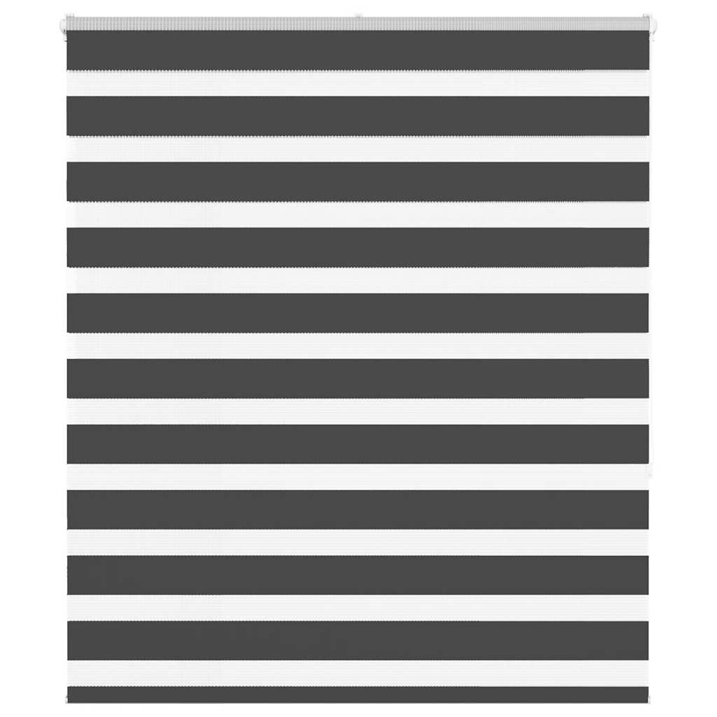 Vidaxl Zebra Rouleau aveugle 135x150 cm Largeur de poussière 130,9 cm noir