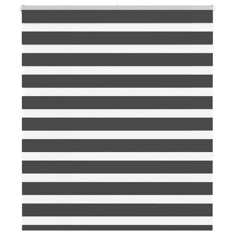 Vidaxl Zebra Rouleau aveugle 135x150 cm Largeur de poussière 130,9 cm noir