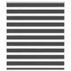 Vidaxl Zebra Rouleau aveugle 135x150 cm Largeur de poussière 130,9 cm noir