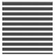 Vidaxl Zebra Rouleau aveugle 140x150 cm Largeur de poussière 135,9 cm noir