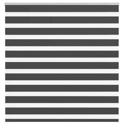 Vidaxl Zebra Rouleau aveugle 145x150 cm Largeur de poussière 140,9 cm noir