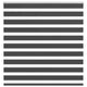 Vidaxl Zebra Rouleau aveugle 145x150 cm Largeur de poussière 140,9 cm noir