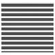 Vidaxl Zebra Rouleau aveugle 165x150 cm Largeur de poussière 160,9 cm noir