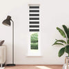 Vidaxl Zebra Rouleau aveugle 45x200 cm Largeur de poussière 40,9 cm noir