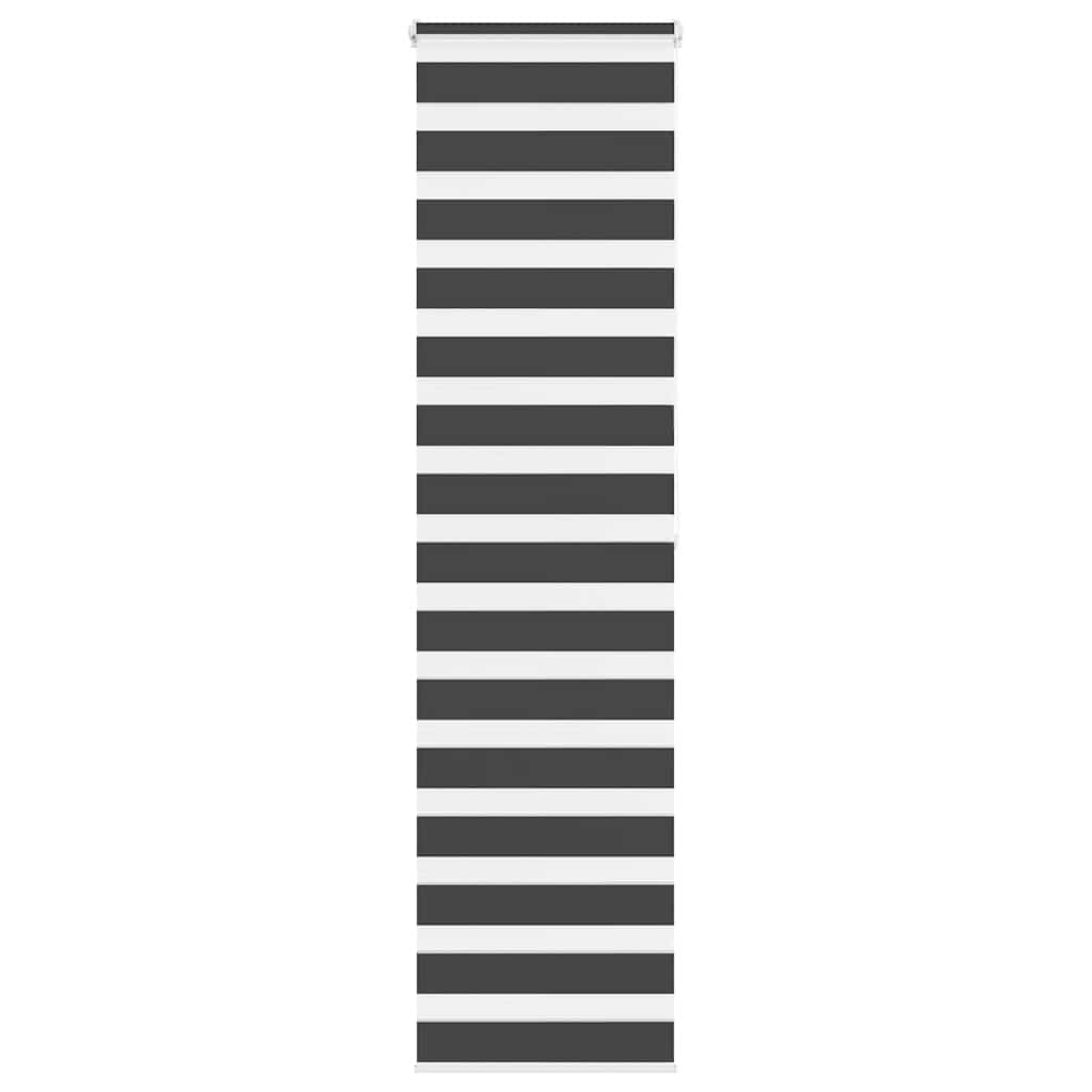 Vidaxl Zebra Rouleau aveugle 55x200 cm Largeur de tissu 50,9 cm noir