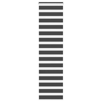 Vidaxl Zebra Rouleau aveugle 55x200 cm Largeur de tissu 50,9 cm noir
