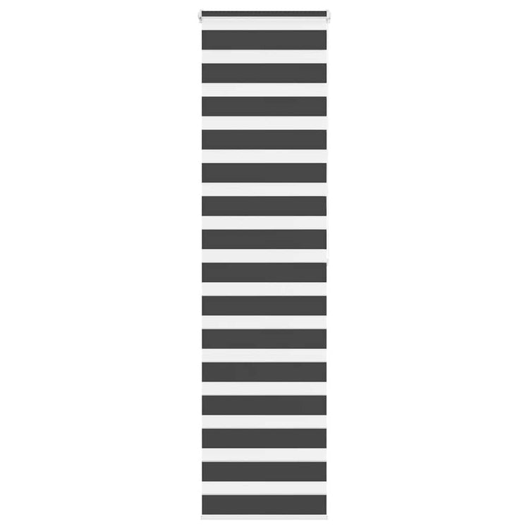 Vidaxl Zebra Rouleau aveugle 55x200 cm Largeur de tissu 50,9 cm noir