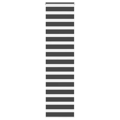 Vidaxl Zebra Rouleau aveugle 65x200 cm Largeur de tissu 60,9 cm noir