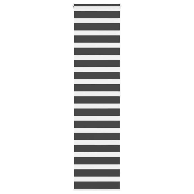 Vidaxl Zebra Rouleau aveugle 65x200 cm Largeur de tissu 60,9 cm noir