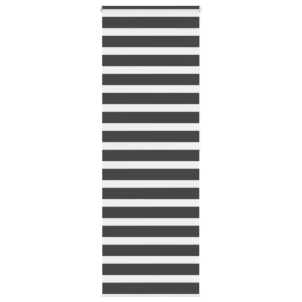 Vidaxl Zebra Rouleau aveugle 70x200 cm Largeur de poussière 65,9 cm noir