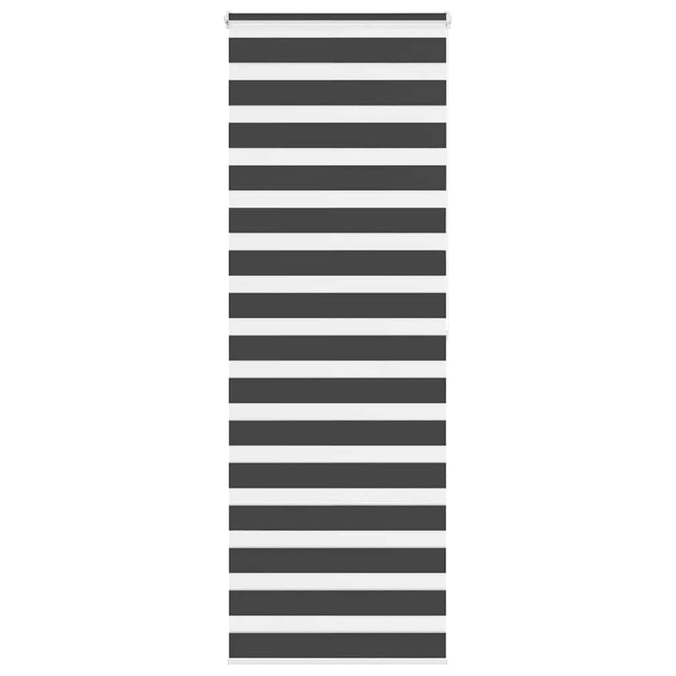 Vidaxl Zebra Rouleau aveugle 75x200 cm Largeur de tissu 70,9 cm noir