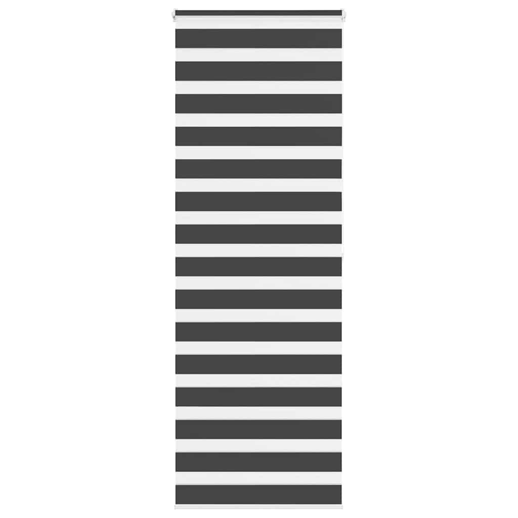 Vidaxl Zebra Rouleau aveugle 80x200 cm Largeur de poussière 75,9 cm noir