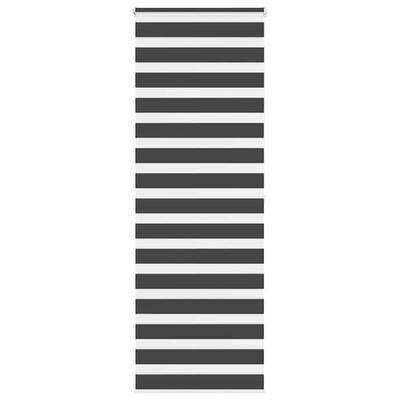 Vidaxl Zebra Rouleau aveugle 85x200 cm Largeur de tissu 80,9 cm noir