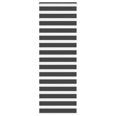 Vidaxl Zebra Rouleau aveugle 90x200 cm Largeur de tissu 85,9 cm noir