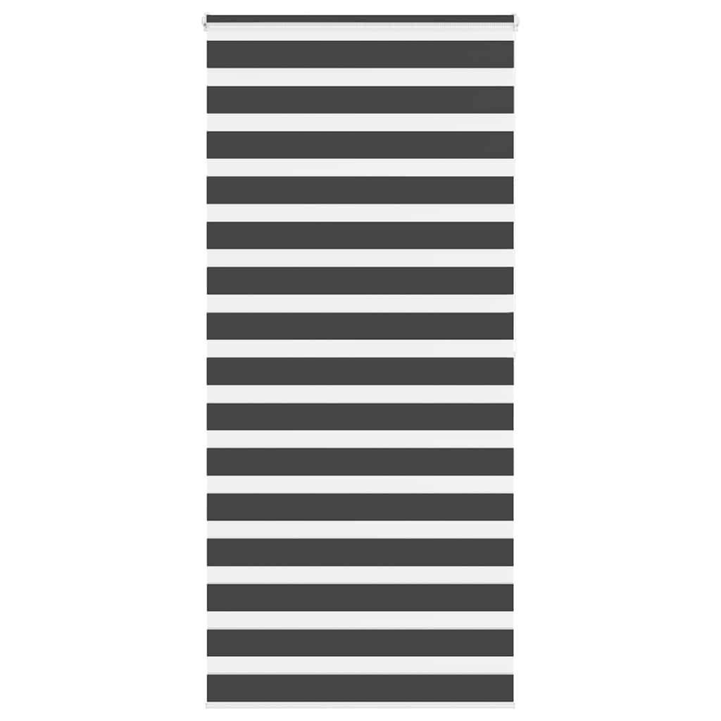 Vidaxl Zebra Rouleau aveugle 100x200 cm Largeur de poussière 95,9 cm noir