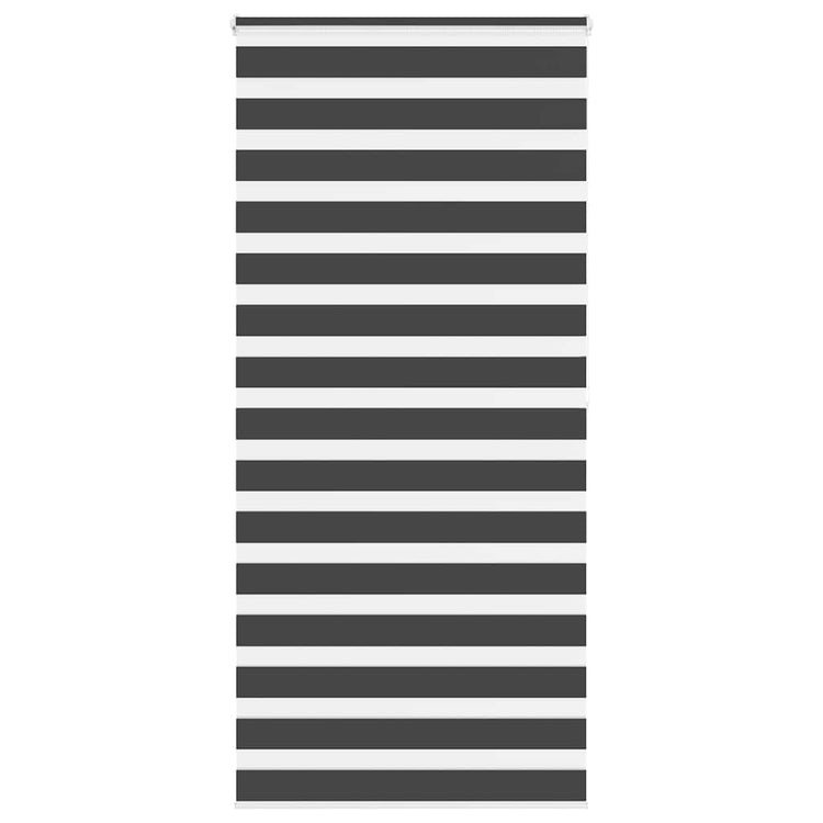 Vidaxl Zebra Rouleau aveugle 100x200 cm Largeur de poussière 95,9 cm noir