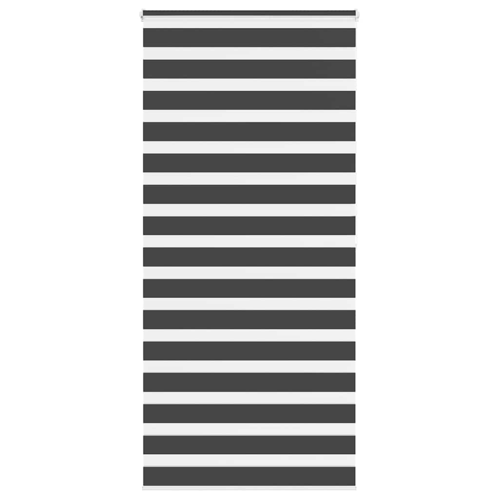 Vidaxl Zebra Rouleau aveugle 105x200 cm Largeur de tissu 100,9 cm noir
