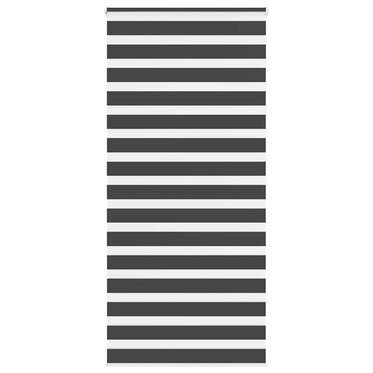 Vidaxl Zebra Rouleau aveugle 105x200 cm Largeur de tissu 100,9 cm noir