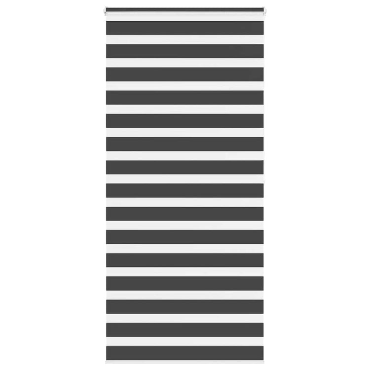 Vidaxl Zebra Rouleau aveugle 110x200 cm Largeur de tissu 105,9 cm noir