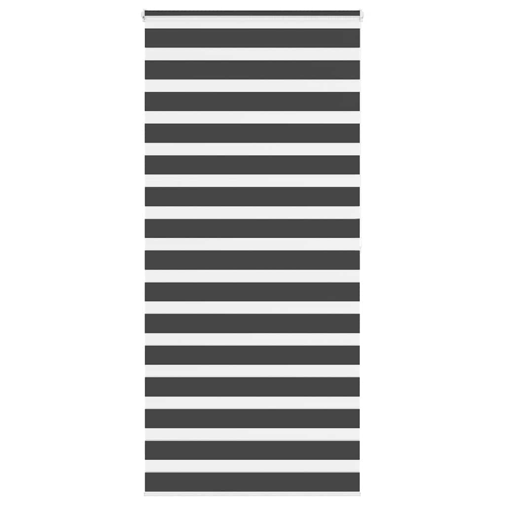 Vidaxl Zebra Rouleau aveugle 115x200 cm Largeur de tissu 110,9 cm noir