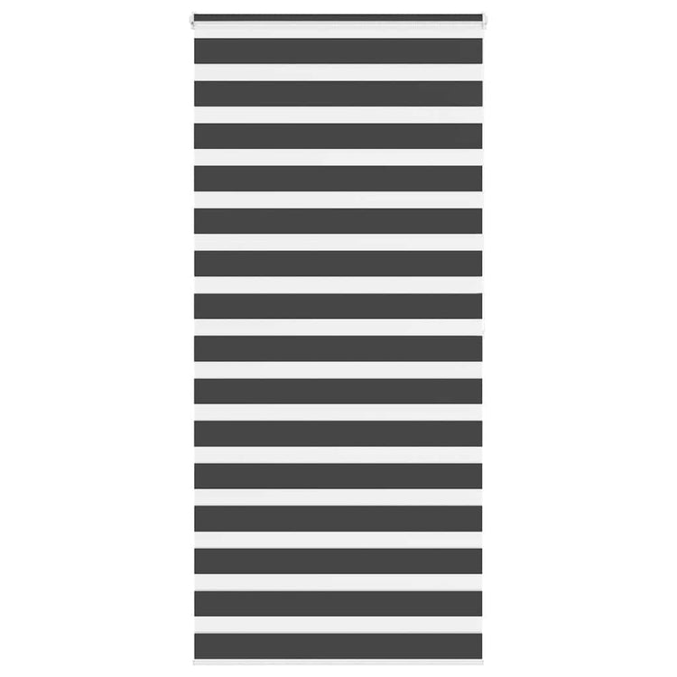 Vidaxl Zebra Rouleau aveugle 115x200 cm Largeur de tissu 110,9 cm noir