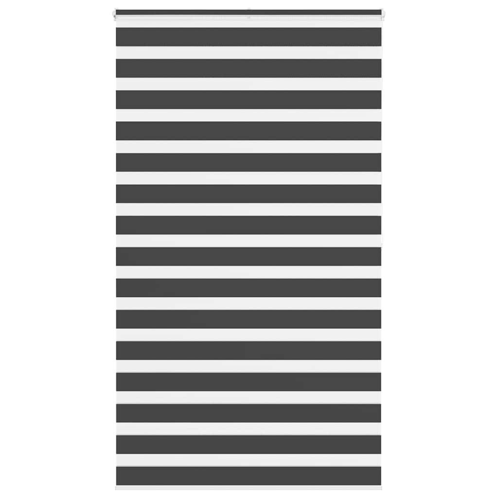 Vidaxl Zebra Rouleau aveugle 120x200 cm Largeur de tissu 115,9 cm noir