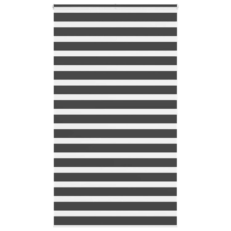 Vidaxl Zebra Rouleau aveugle 120x200 cm Largeur de tissu 115,9 cm noir