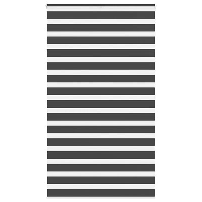 Vidaxl Zebra Rouleau aveugle 125x200 cm Largeur de tissu 120,9 cm noir