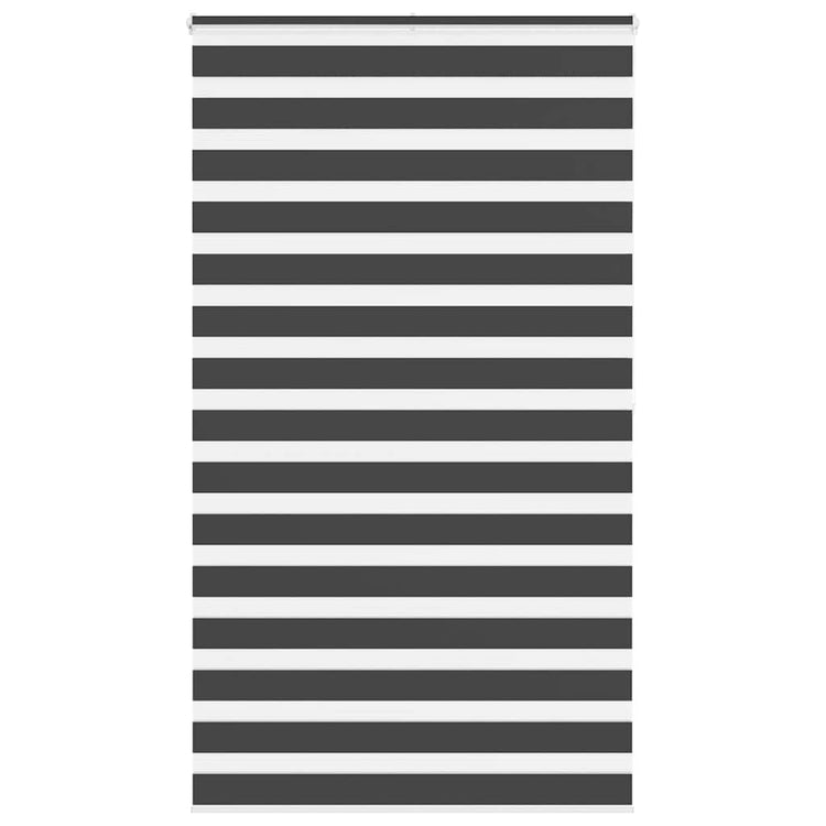 Vidaxl Zebra Rouleau aveugle 125x200 cm Largeur de tissu 120,9 cm noir