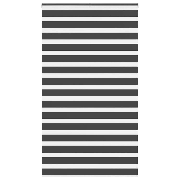 Vidaxl Zebra Rouleau aveugle 130x200 cm Largeur de tissu 125,9 cm noir