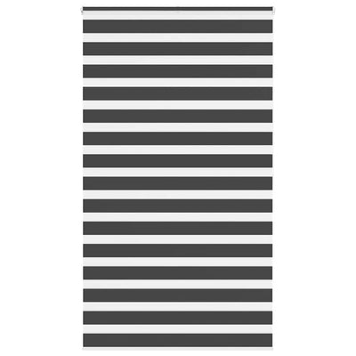 Vidaxl Zebra Rouleau aveugle 135x200 cm Largeur de tissu 130,9 cm noir