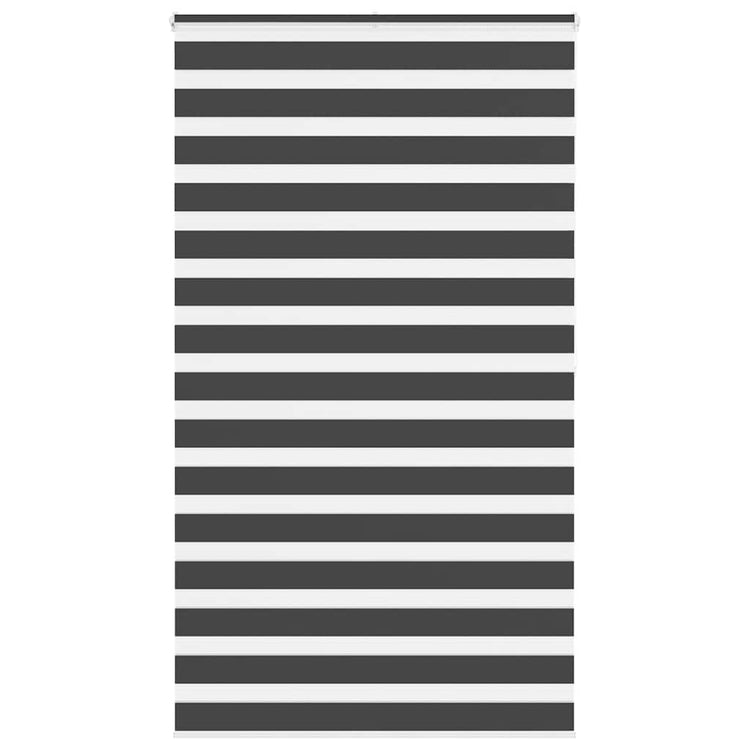 Vidaxl Zebra Rouleau aveugle 135x200 cm Largeur de tissu 130,9 cm noir