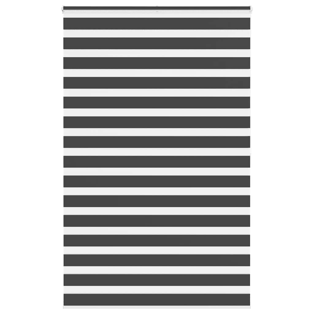Vidaxl Zebra Rouleau aveugle 140x200 cm Largeur de poussière 135,9 cm noir