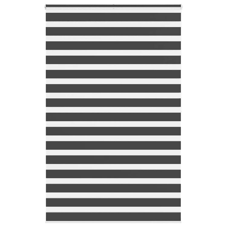 Vidaxl Zebra Rouleau aveugle 140x200 cm Largeur de poussière 135,9 cm noir