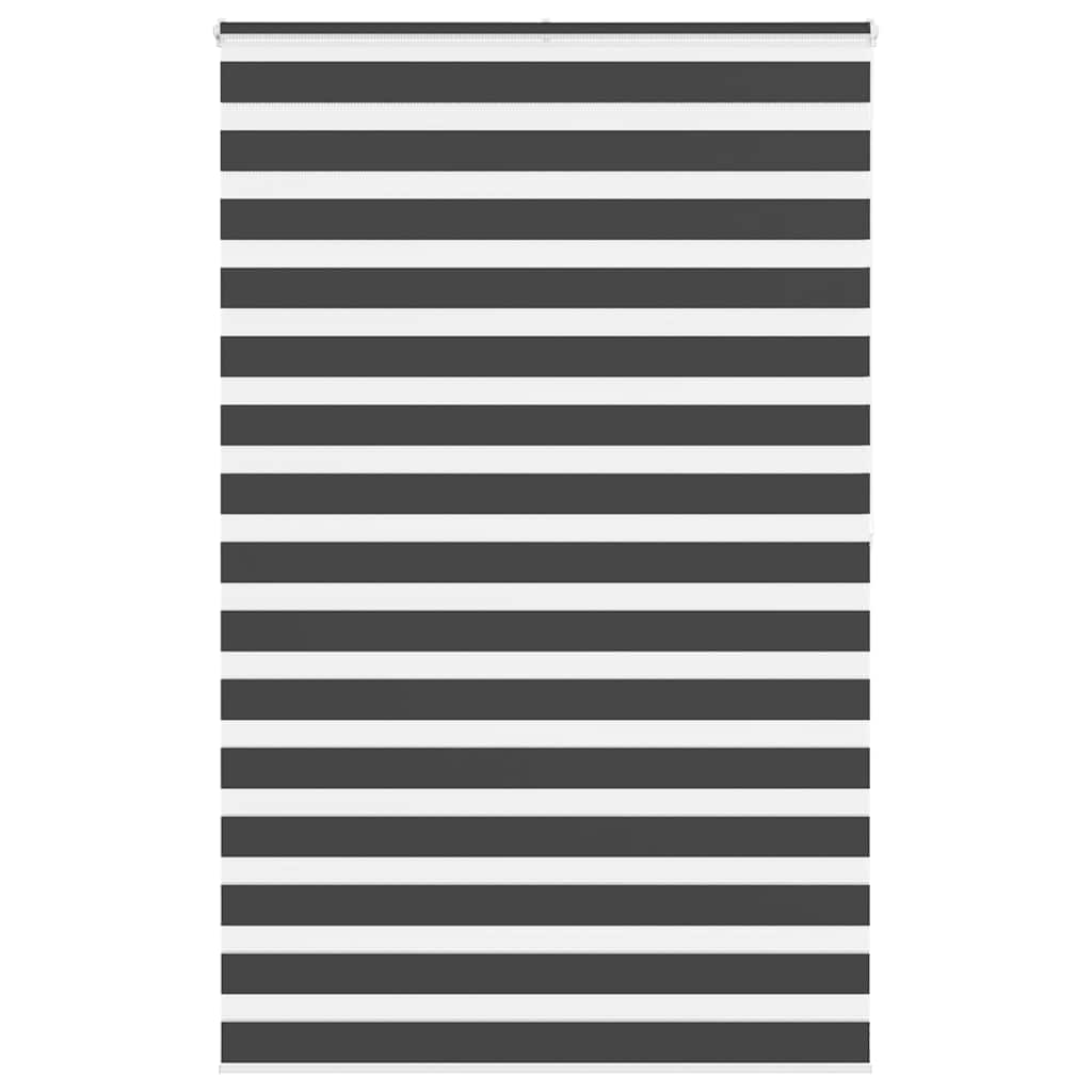 Vidaxl Zebra Rouleau aveugle 145x200 cm Largeur de tissu 140,9 cm noir