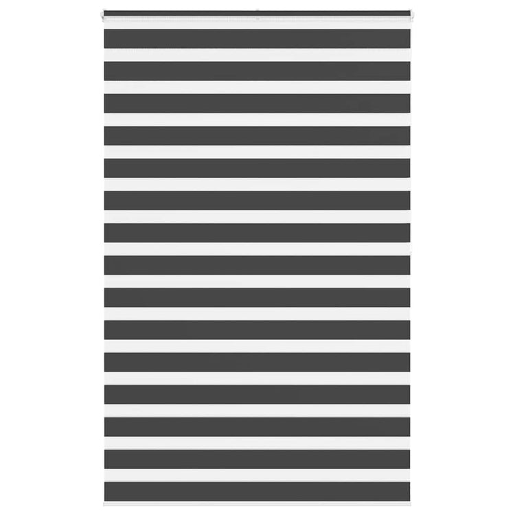 Vidaxl Zebra Rouleau aveugle 145x200 cm Largeur de tissu 140,9 cm noir