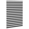 VidaXL store enrouleur zèbre 155x200 cm largeur de tissu 150,9 cm noir