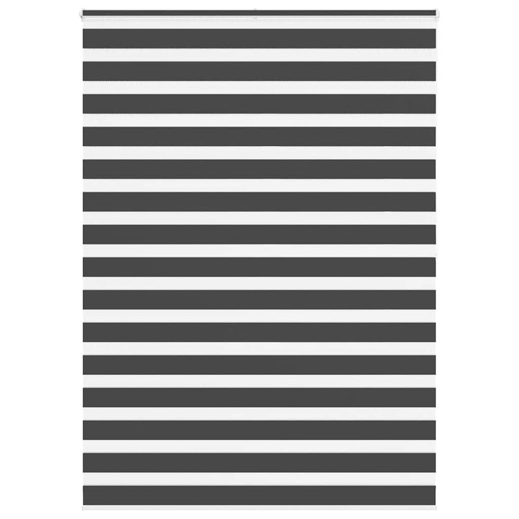 VidaXL store enrouleur zèbre 160x200 cm largeur de tissu 155,9 cm noir