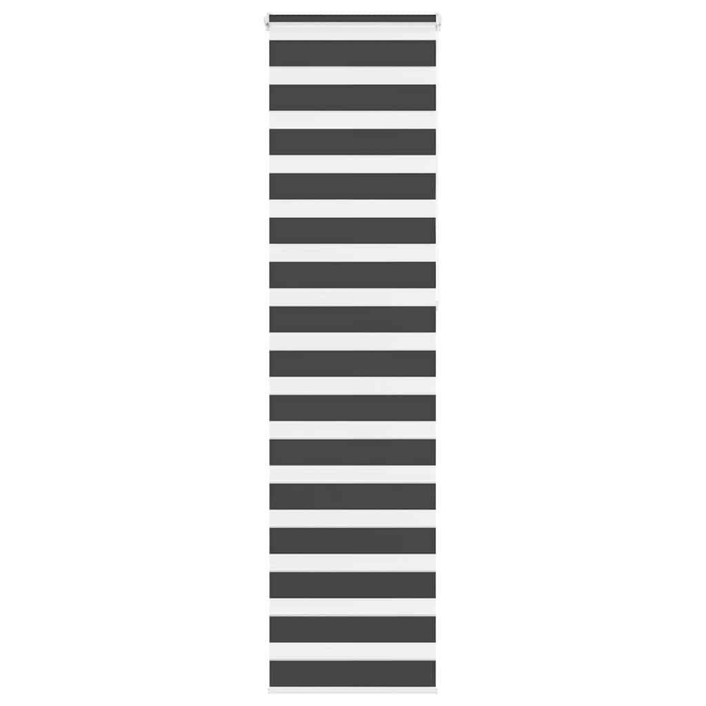 Vidaxl Zebra Rouleau aveugle 50x230 cm Largeur de tissu 45,9 cm noir