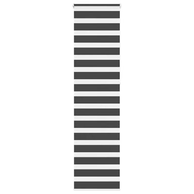 Vidaxl Zebra Rouleau aveugle 50x230 cm Largeur de tissu 45,9 cm noir