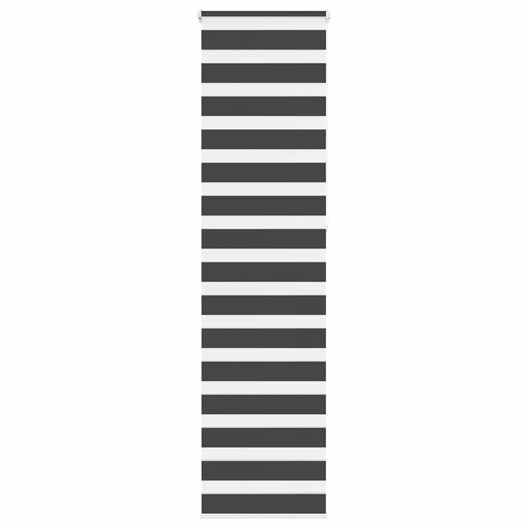 Vidaxl Zebra Rouleau aveugle 55x230 cm Largeur de tissu 50,9 cm noir