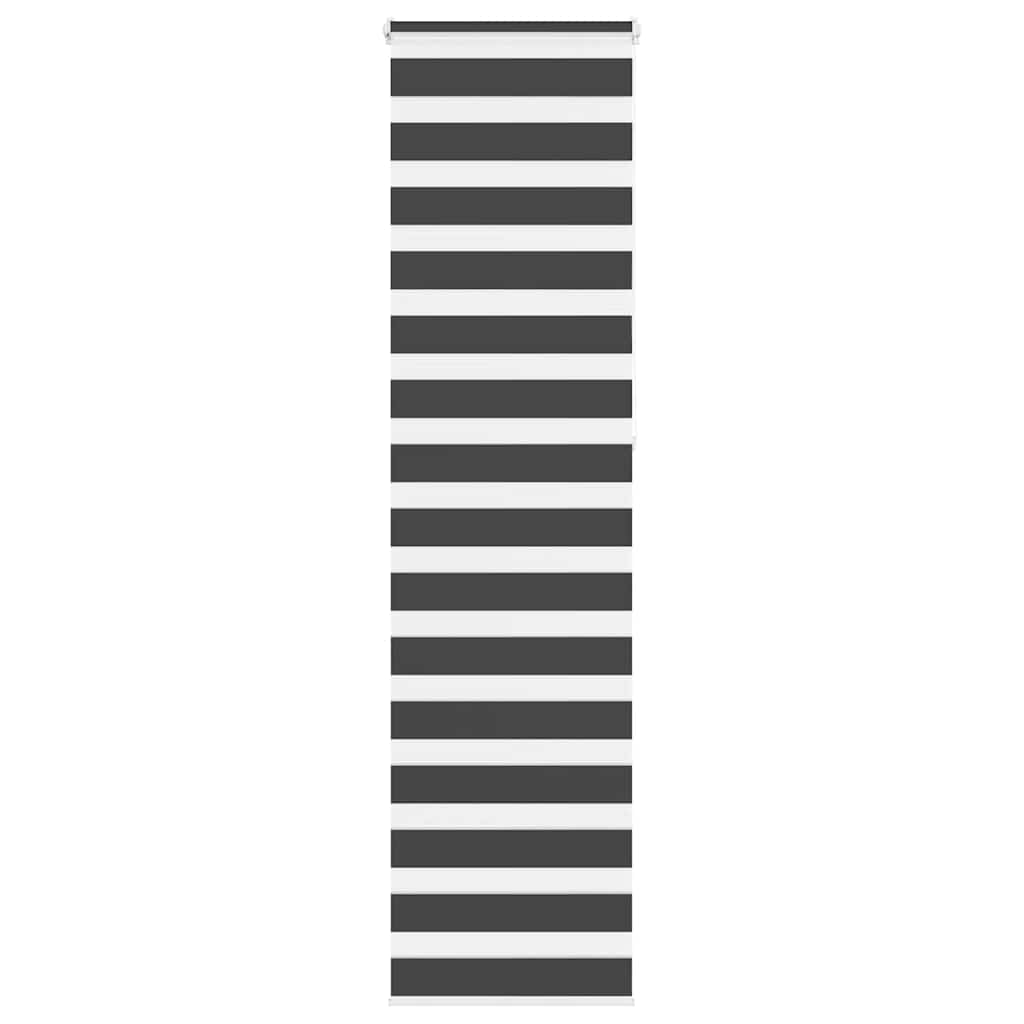 Vidaxl Zebra Rouleau aveugle 60x230 cm Largeur de tissu noir 55,9 cm