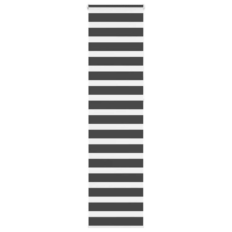 Vidaxl Zebra Rouleau aveugle 65x230 cm Largeur de tissu 60,9 cm noir