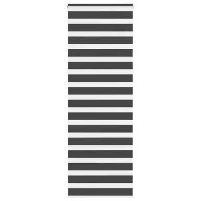 Vidaxl Zebra Rouleau aveugle 80x230 cm Largeur de tissu 75,9 cm noir