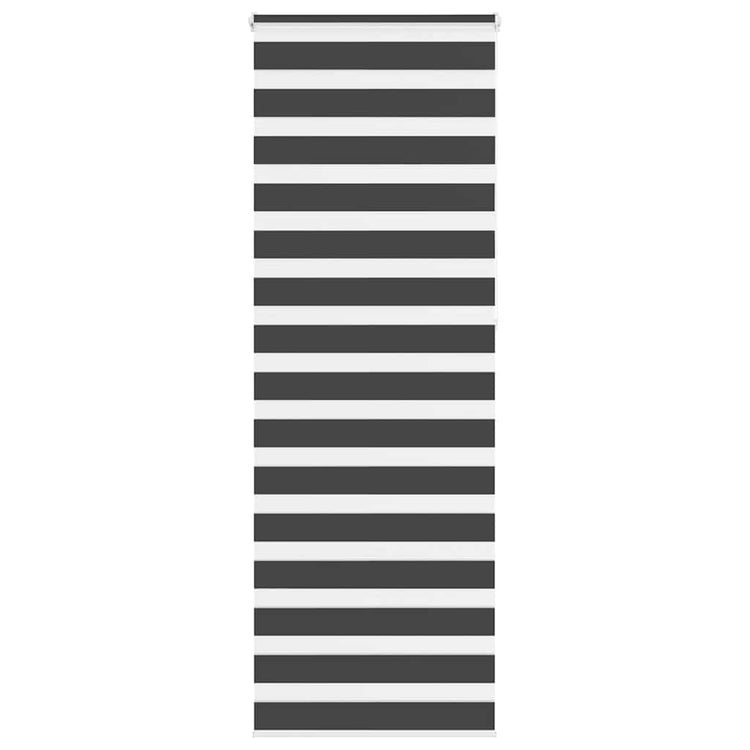 Vidaxl Zebra Rouleau aveugle 80x230 cm Largeur de tissu 75,9 cm noir