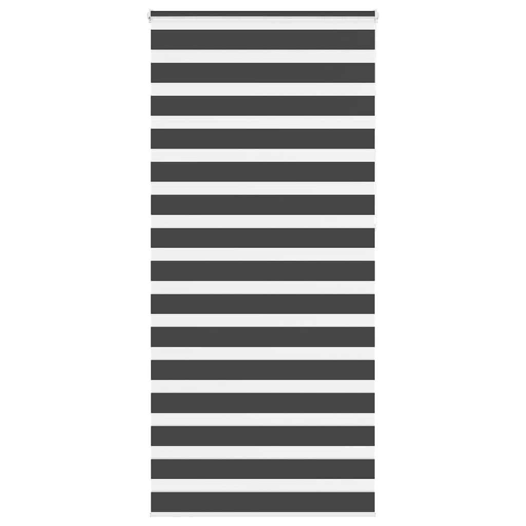 Vidaxx store enrouleur zèbre 95x230 cm largeur de tissu 90,9 cm noir