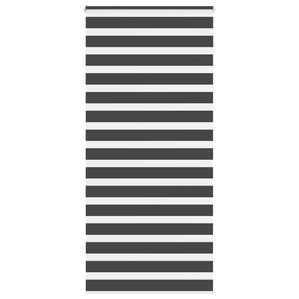 Vidaxl Zebra Rouleau aveugle 105x230 cm Largeur de tissu 100,9 cm noir
