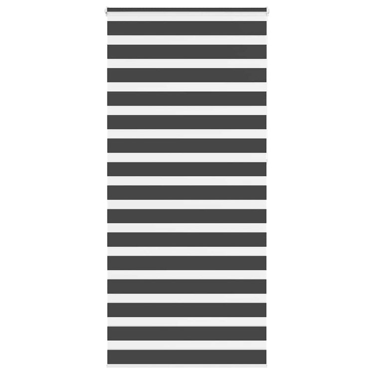 Vidaxl Zebra Rouleau aveugle 105x230 cm Largeur de tissu 100,9 cm noir
