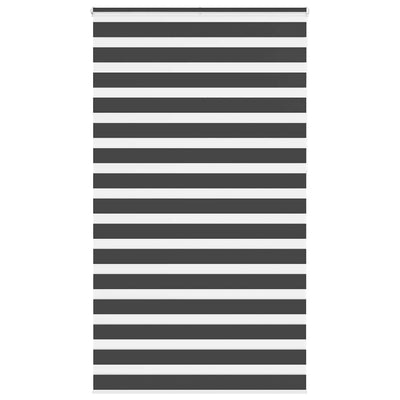 Vidaxl Zebra Rouleau aveugle 130x230 cm Largeur de tissu 125,9 cm noir