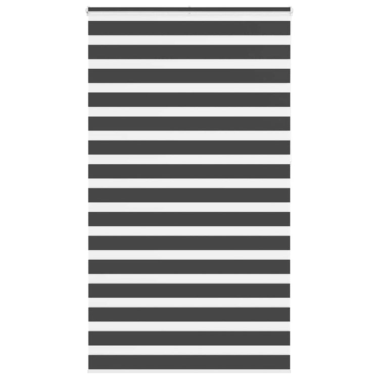 Vidaxl Zebra Rouleau aveugle 130x230 cm Largeur de tissu 125,9 cm noir